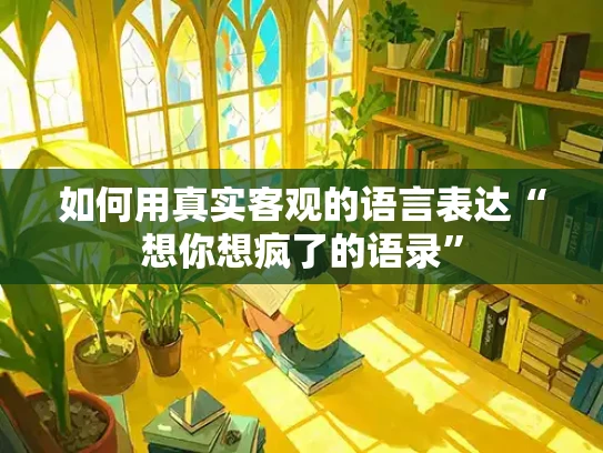 如何用真实客观的语言表达“想你想疯了的语录”