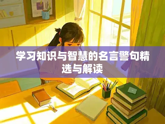学习知识与智慧的名言警句精选与解读