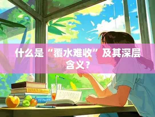 什么是“覆水难收”及其深层含义？