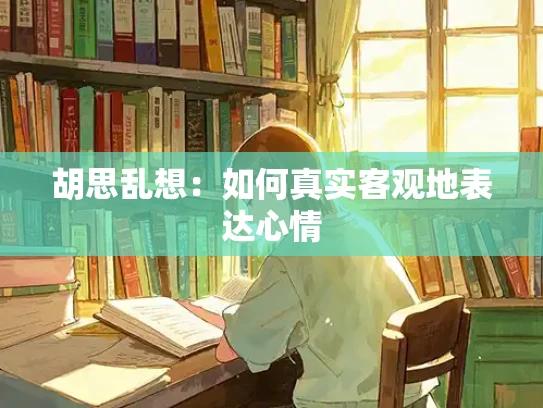胡思乱想：如何真实客观地表达心情